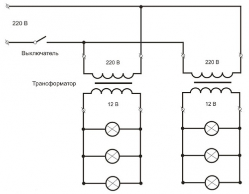 Схема подключения ятп 220 36вт