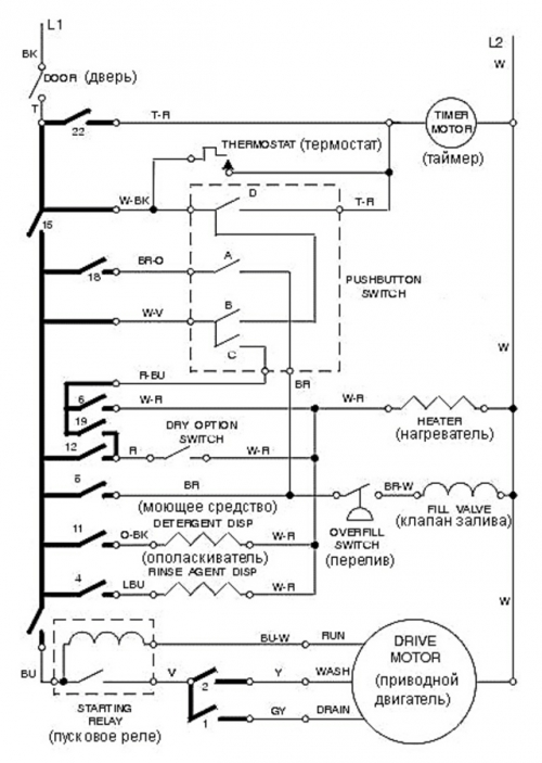 Посудомоечная машина bosch схема подключения Ремонт посудомоечных машин своими руками - Строительство саун и бань